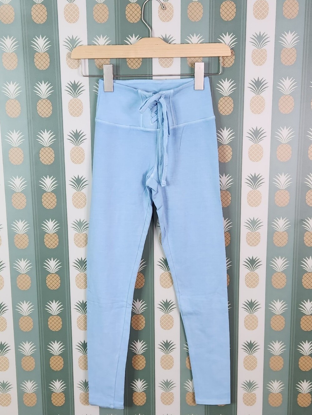 LAMade Light Blue Drawstring Waist Leggings